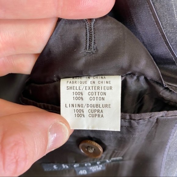 Theory Slim Fit 100% Cotton Two Piece Suit - Picture 6 of 16